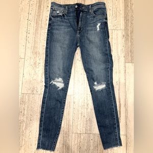 Joe's Jeans The Charlie High Rise Skinny Distressed Stretch Jeans